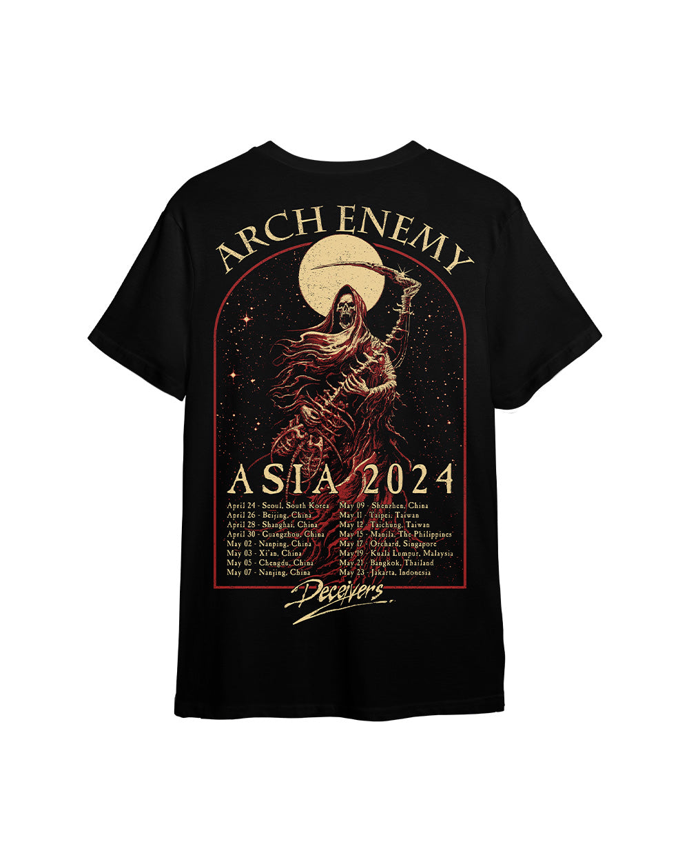ARCH ENEMY: DECEIVER'S TOUR SHIRT