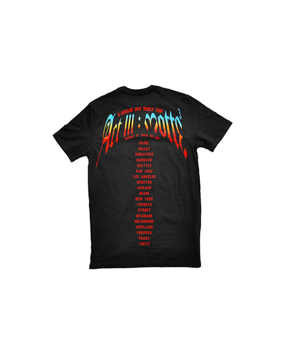 BIGBANG G-DRAGON - TOUR SHIRT
