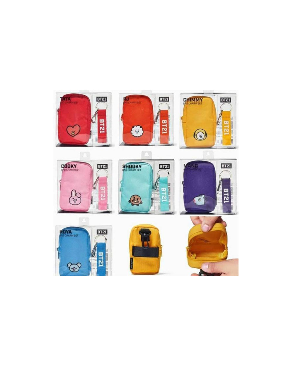 BTS -BT21 BAG CHARM SET