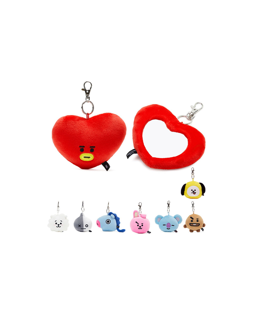 BTS - BT21 PLUSH MIRROR BAG CHARM