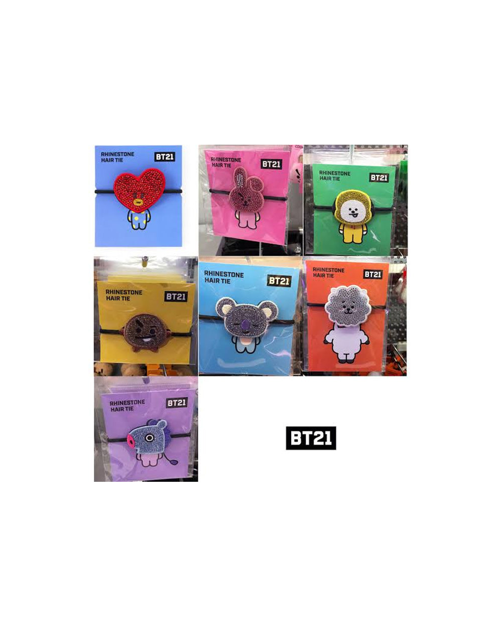BTS - BT21 RHINESTONE HAIR TIE