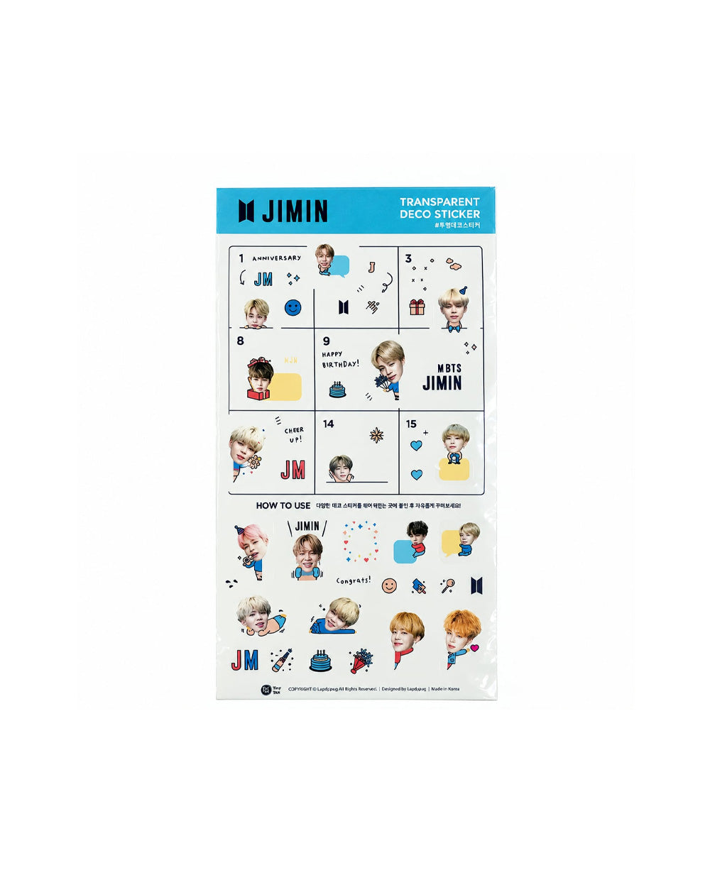 BTS - TRANSPARENT DECO STICKER
