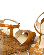 Christian Louboutin Marina Liege 140 Cork Wedge Platform Sandals