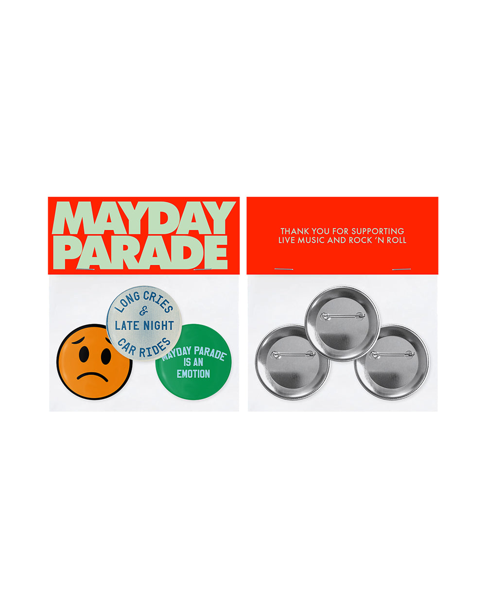 MAYDAY PARADE - BUTTON PIN PACK