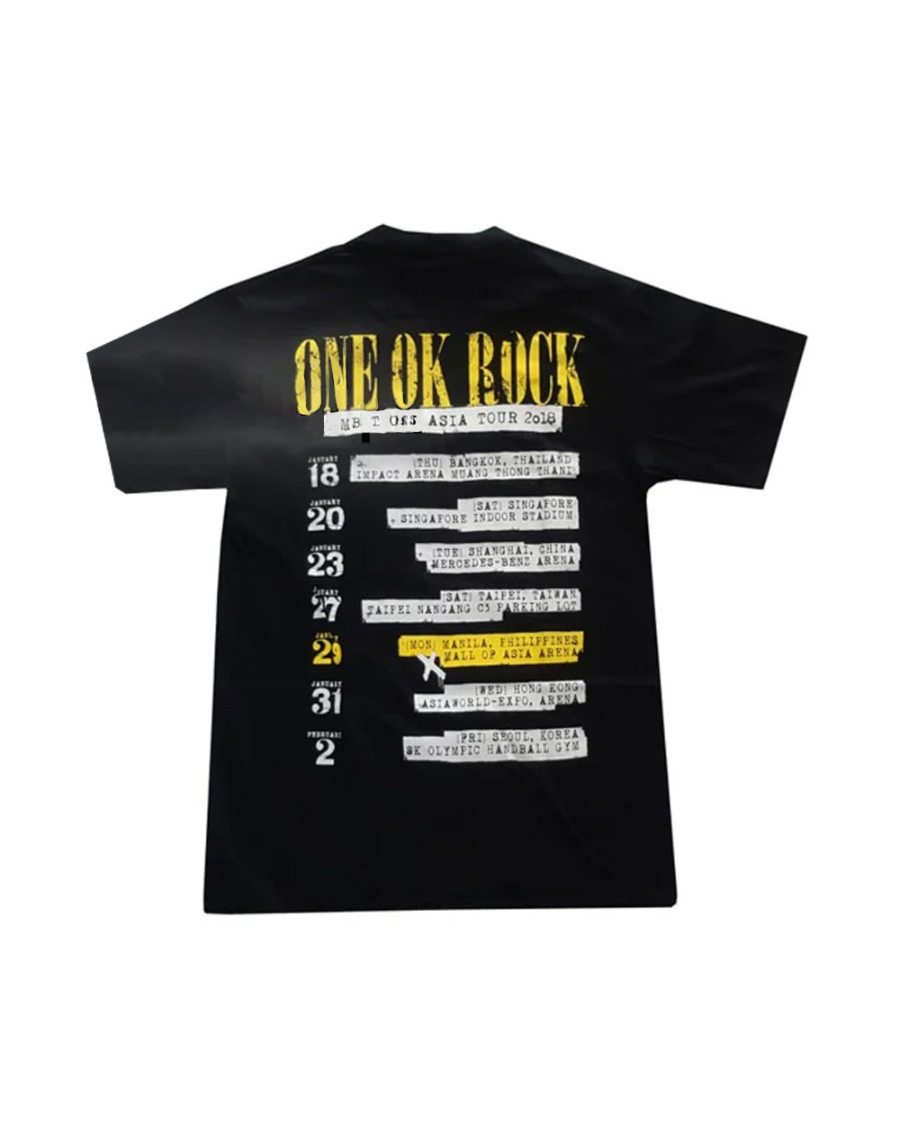 ONE OK ROCK - OFFICIAL SHIRT [AMBITION ASIA TOUR 2018]