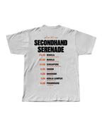 SECONDHAND SERENADE: White Tour Shirt