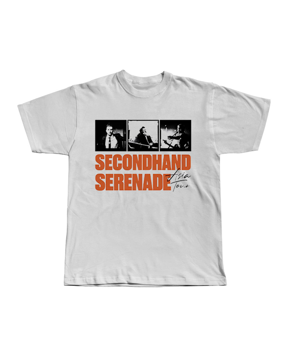 SECONDHAND SERENADE: White Tour Shirt